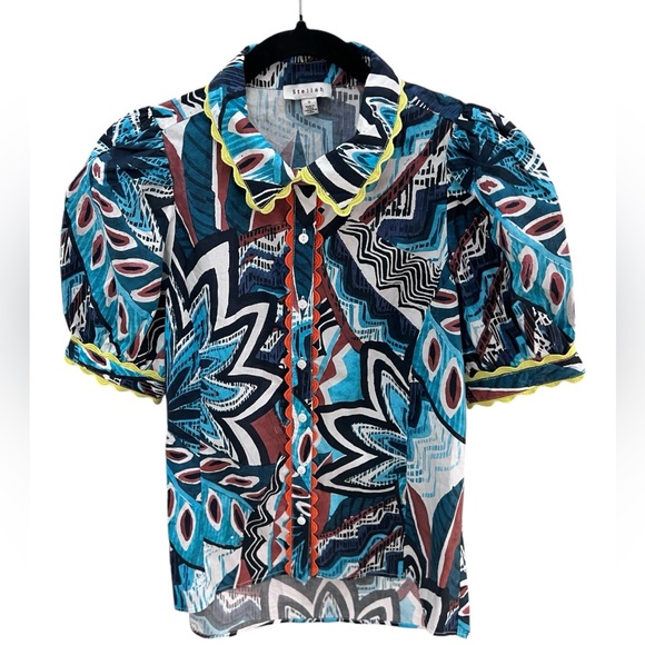 Stellah New York Skirt Set Abstract Spring Collection 2024 NWOT Small - Picture 3 of 10